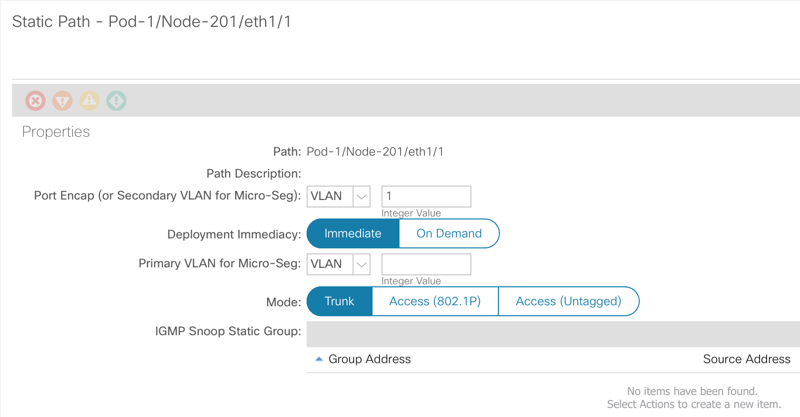 Static Port Configuration